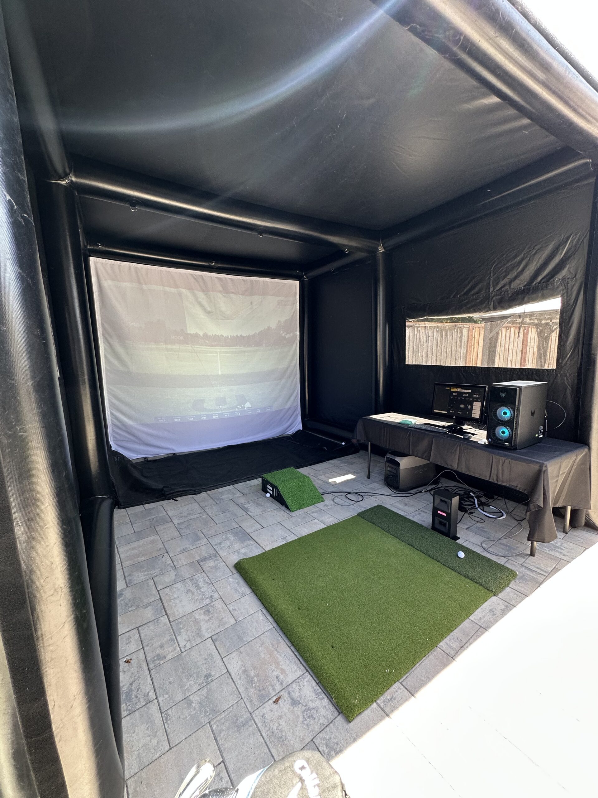 Inside Golf Simulator