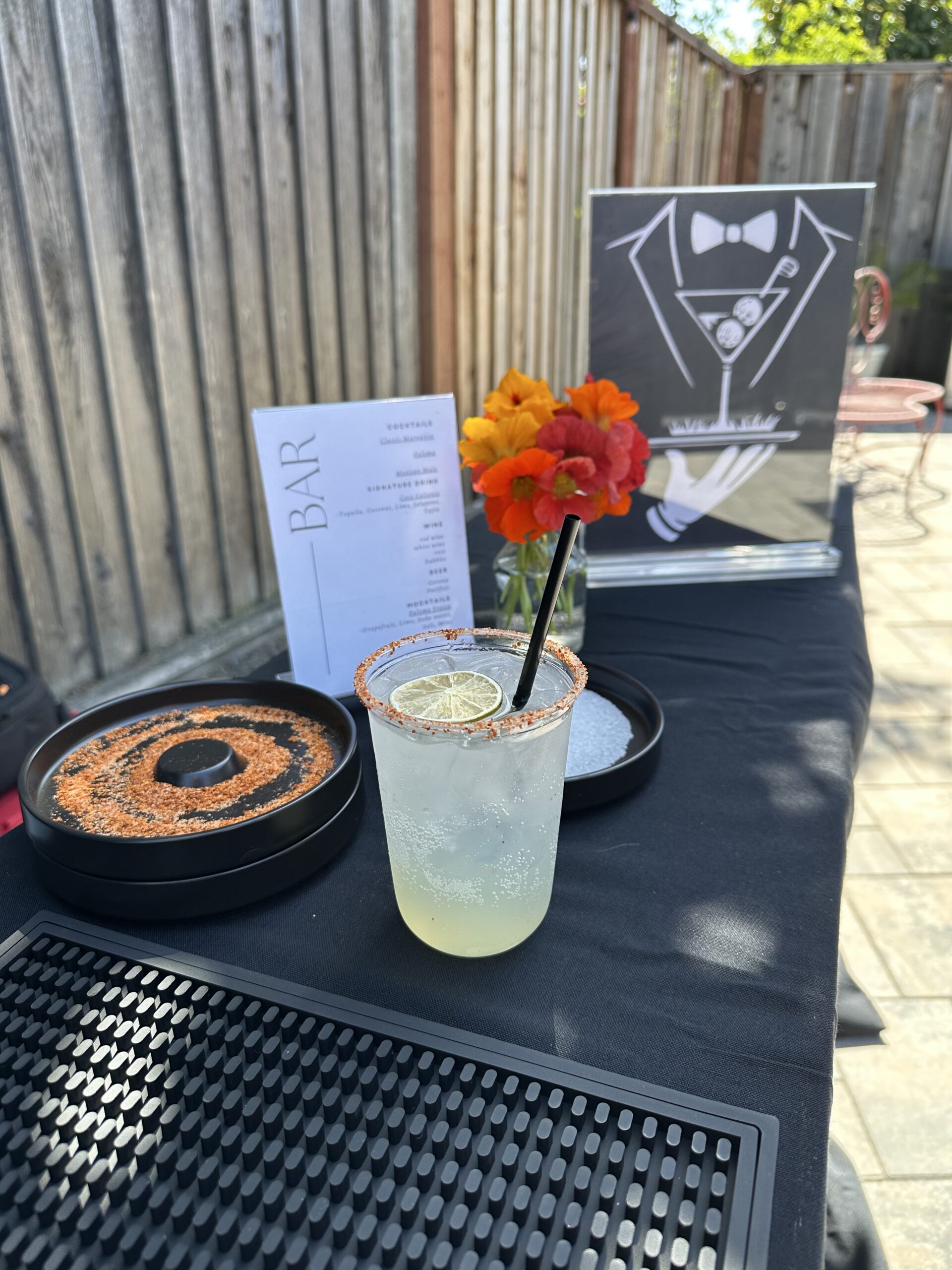 drink on the bar